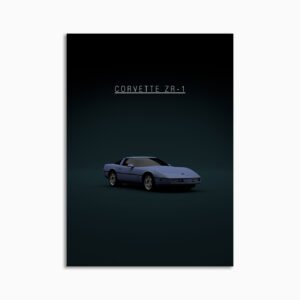 Digital Download - Set 24 - 1701 Chevrolet Corvette C4 ZR-1 Blue Front