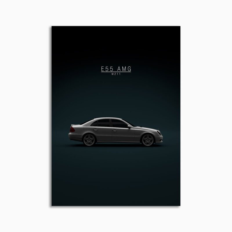 1793-2004-Mercedes-Benz-E-55-AMG-Silver-Displate