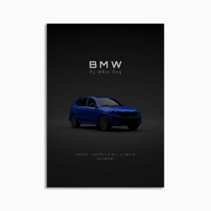 Digital Download - Set 19 - 1840 2024 BMW X5 Blue - Front