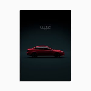 Digital Download - Set 03 - 468 Subaru Legacy GT Ruby Red Pearl 2008 no wing