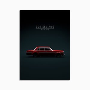 Digital Download - Set 06 - 572 Mercedes-Benz 300 SEL 6.8 AMG W108 1971 Red