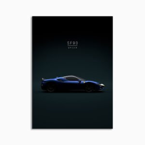 Digital Download - Set 08 - 708 2021 Ferrari SF90 Spider Assetto Fiorano Blue