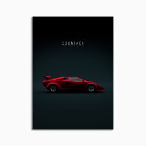 Digital Download - Set 08 - 714 1988 Lamborghini Countach LP5000 QV Red