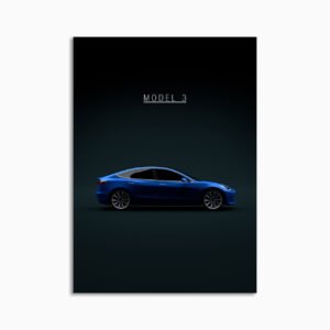 Digital Download - Set 10 - 795 Tesla Model 3 2018 Blue