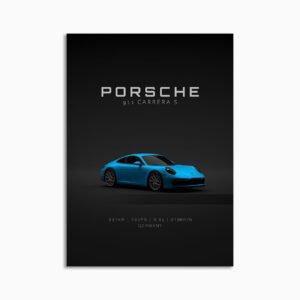 Digital Download - Set 20 - 2019 Porsche 911 Carrera S 992 - Front - Blue