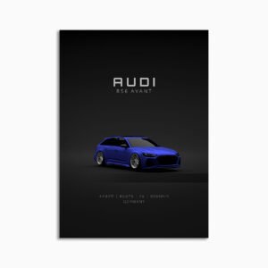 Digital Download - Set 20 - Audi RS6 2021 - Front - Blue