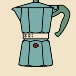 Retro Moka Pot Espresso Poster Digital Wall Art