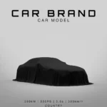 custom minimalist car side poster white (copy)