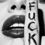 provocative woman face wall art | bold b&w photography print