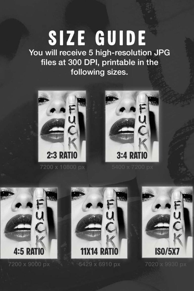 provocative woman face wall art | bold b&w photography print