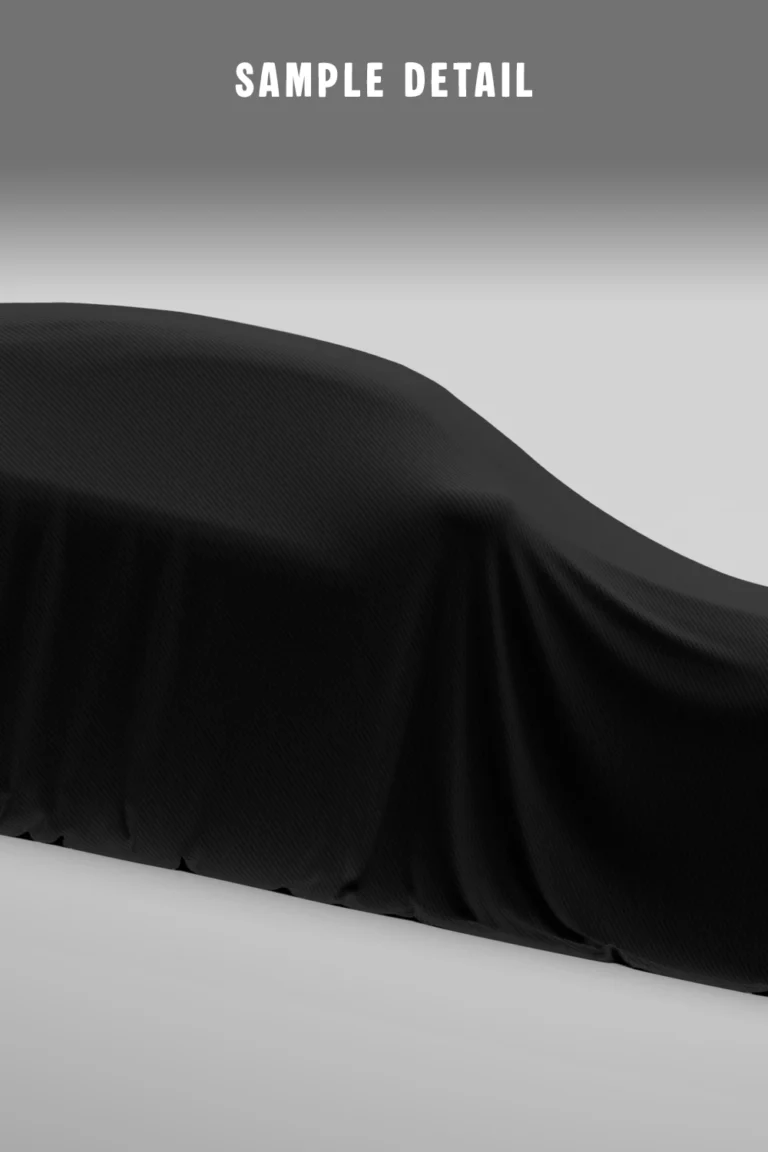 custom minimalist car side poster white