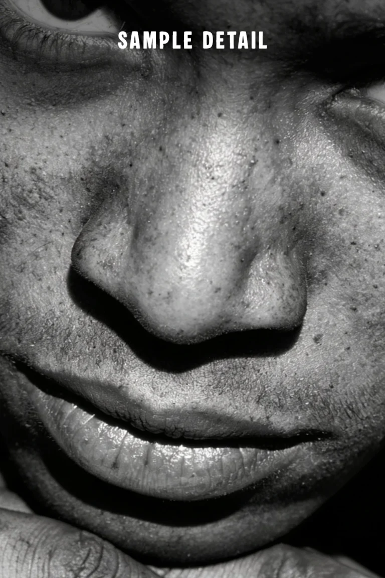 black and white portrait young man