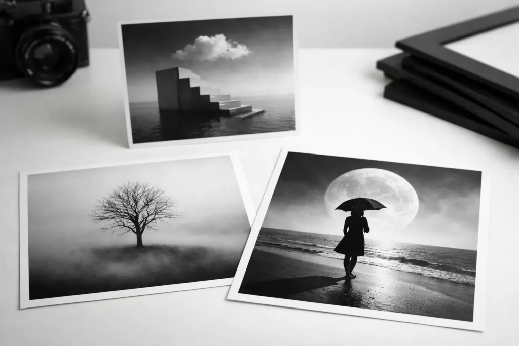 Conceptual Black and White Photography Prints