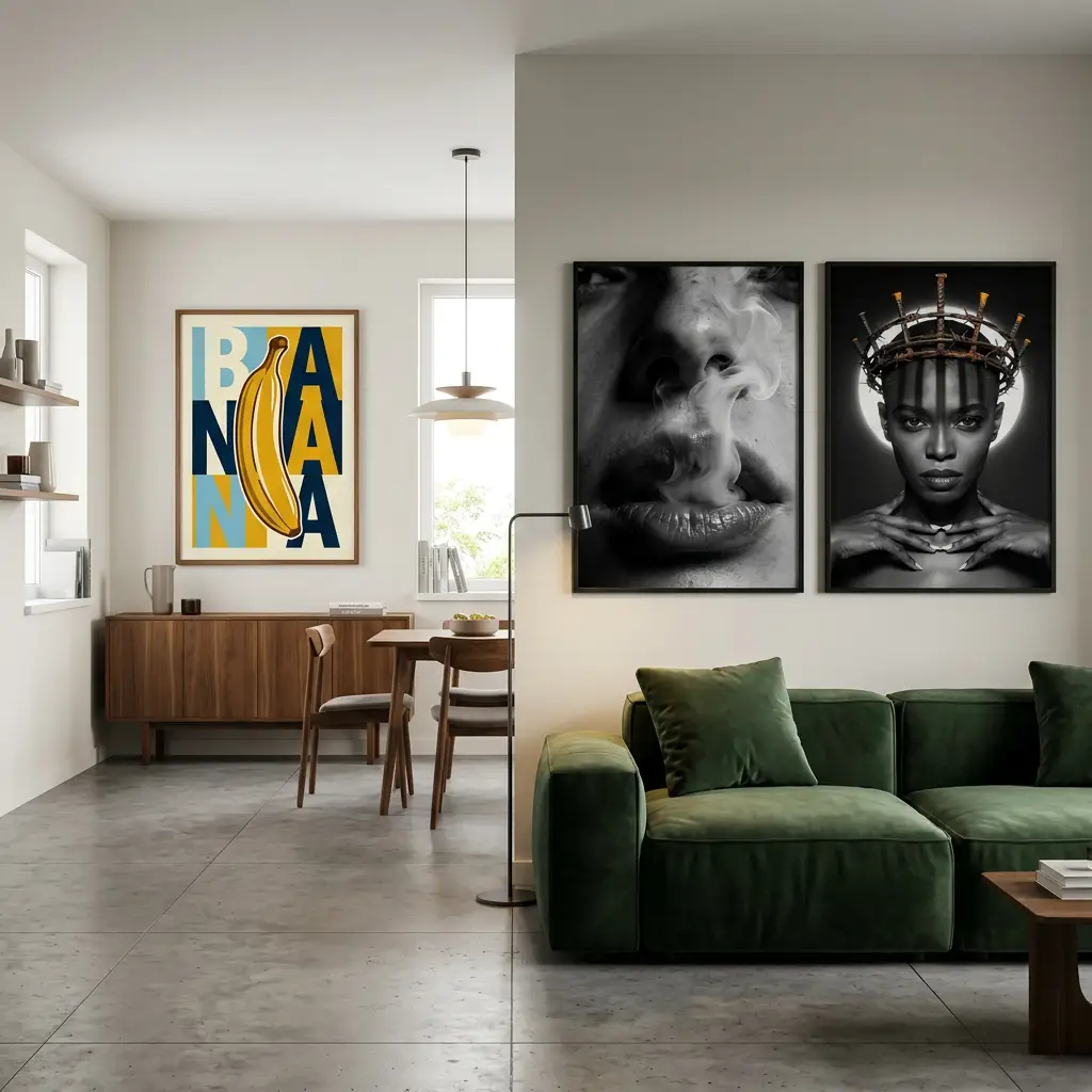 retro pop art kitchen dining wall art 21mxm