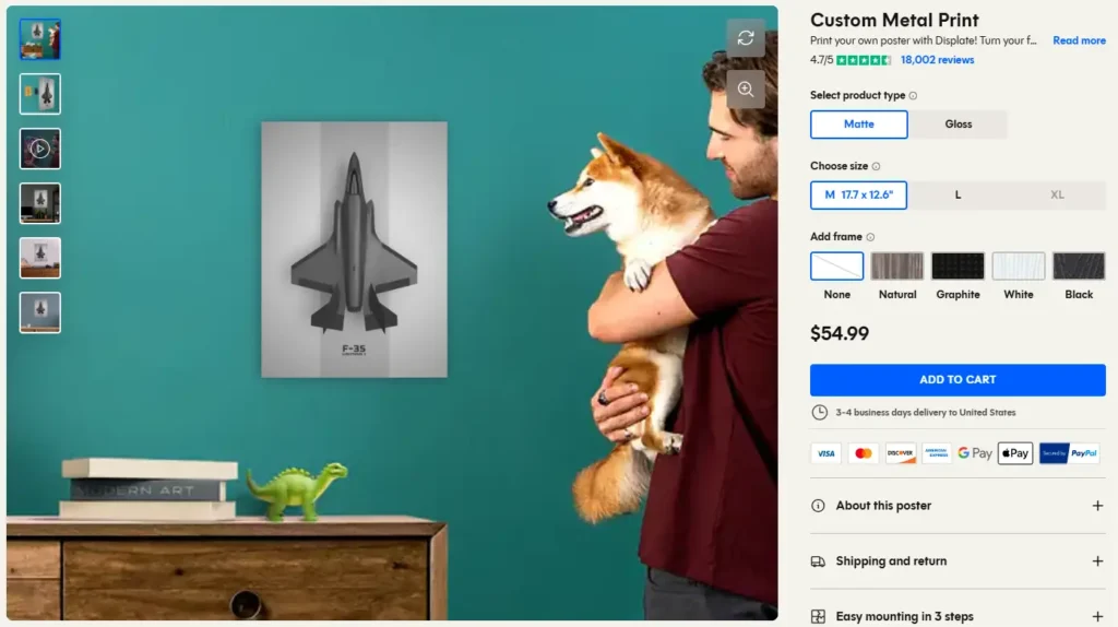 displate custom metal print