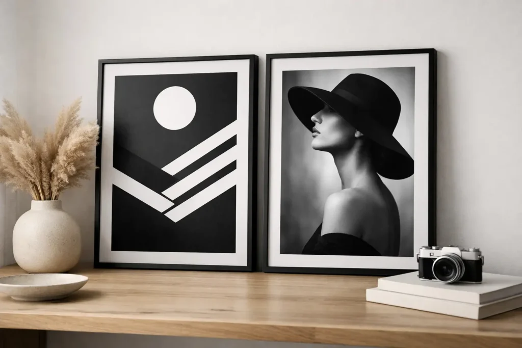 Modern Black and White Poster Prints That Hit