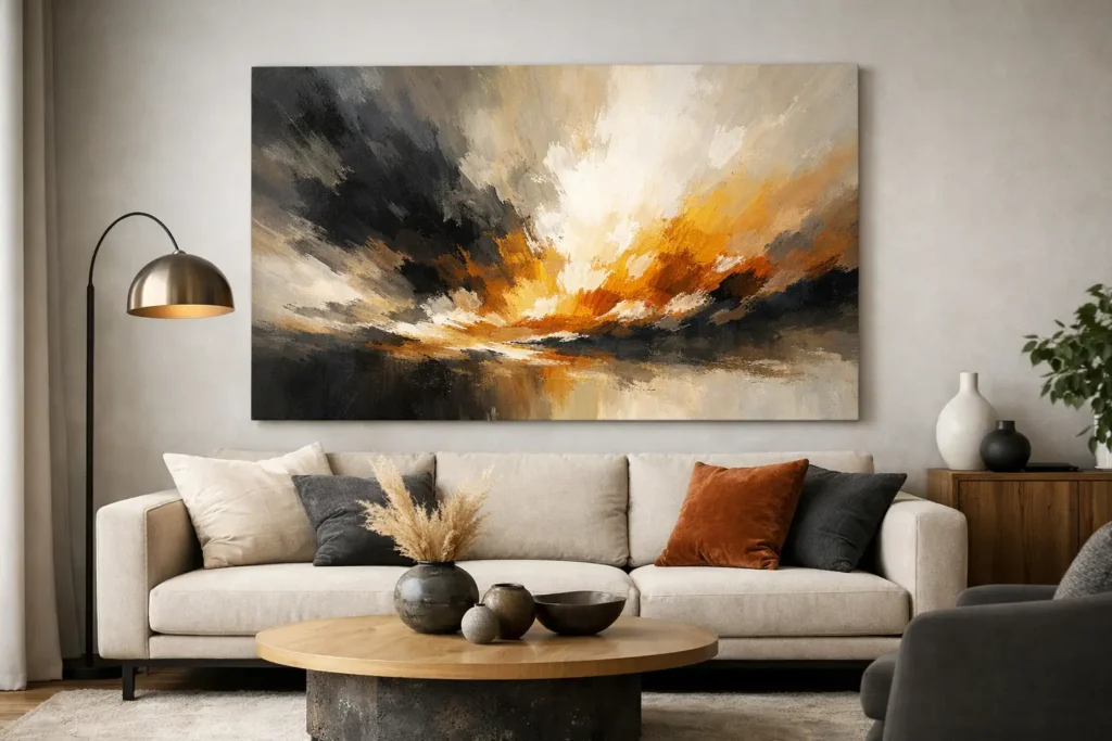 Statement Art for Living Room Impact