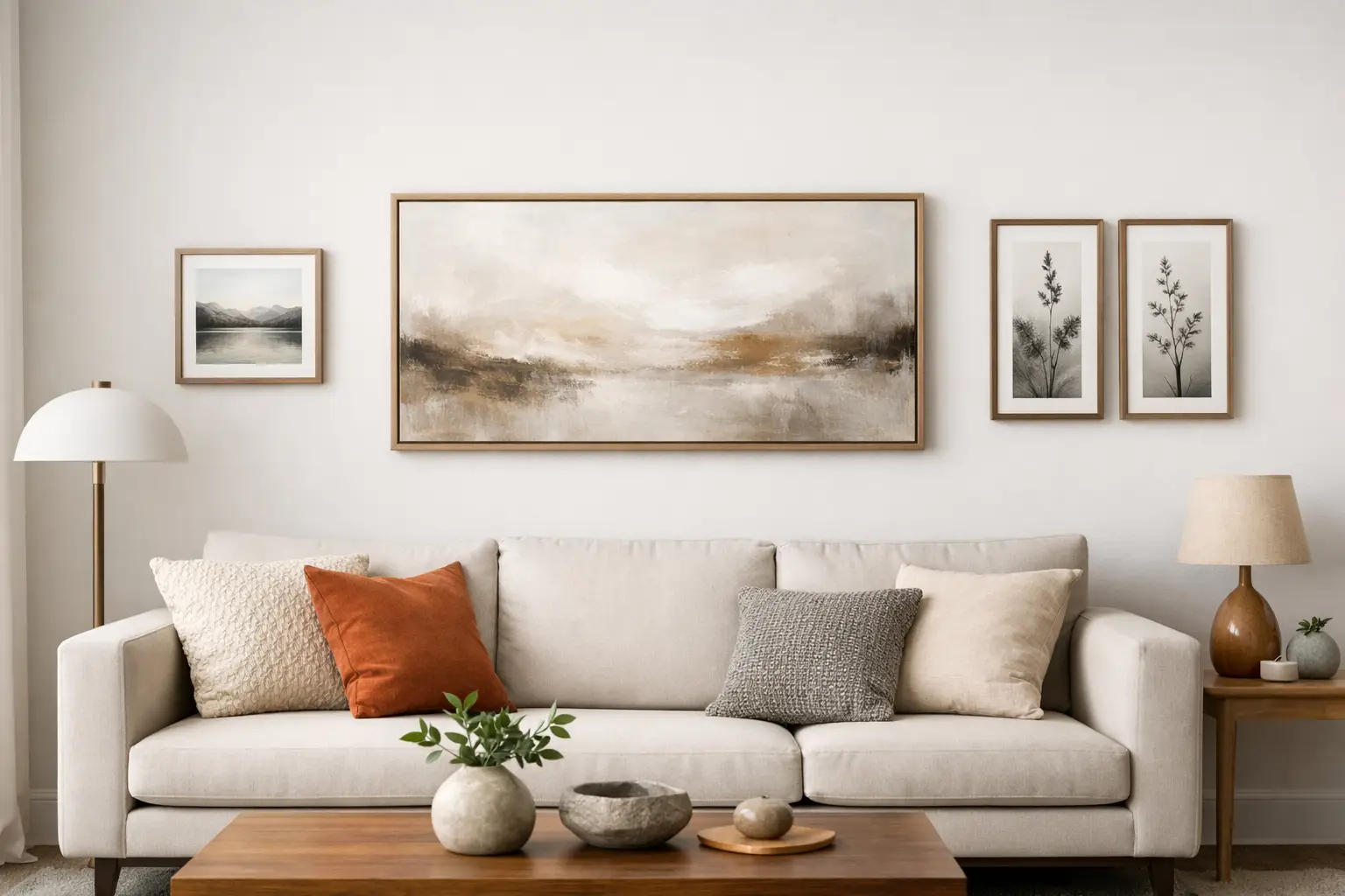 What Size Art Above Sofa Looks Right?